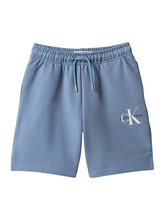 Kids Fabric Shorts/Bermuda Light Blue Logo