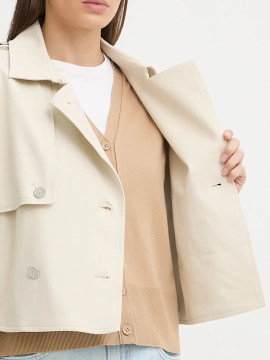 Women's Beige Gabardine