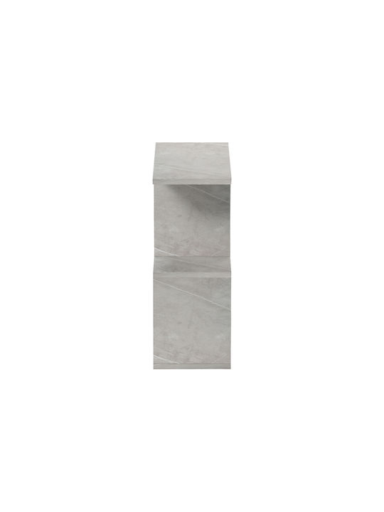 Rechteckiger Beistelltisch Wesmol Grau M50xL20xH50cm