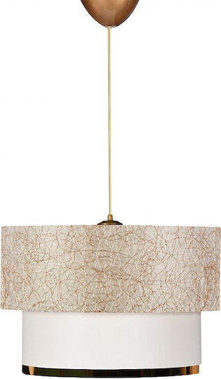 Megapap Barnhart Κρεμαστό Φωτιστικό Χρυσό με Ντουί E27 30x20x70εκ.