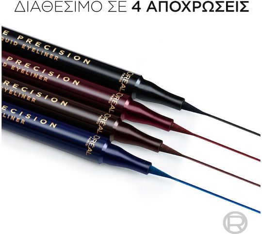 L'Oreal Paris Haute Precision Waterproof Vârf De Fetru Eye Liner Bordeaux Cashmere 1gr