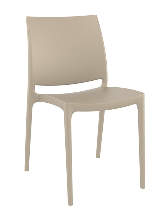 Scaun de exterior Polipropilenă Maya Taupe 20x50x39cm