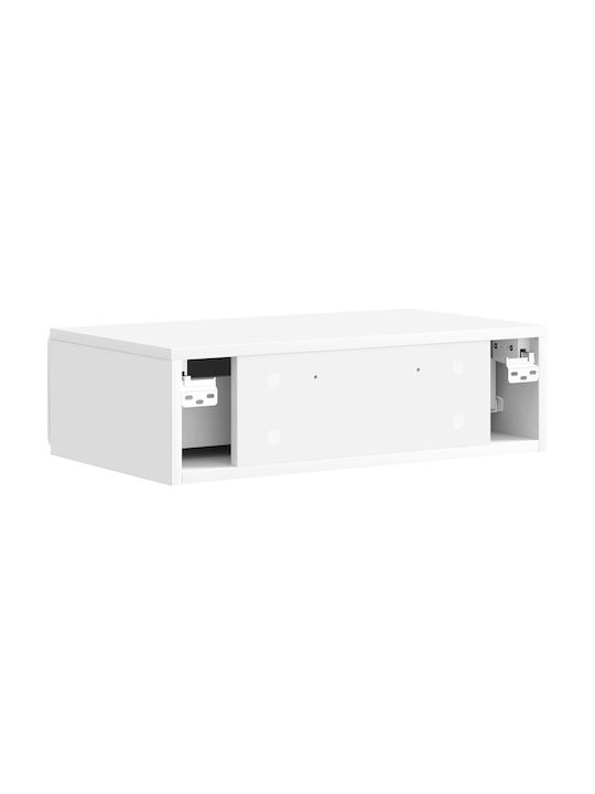 Κομοδίνο Ξύλινο Λευκό 59x34.5x17cm