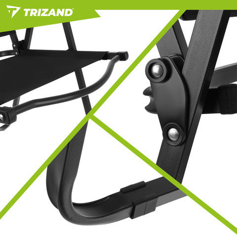 Trizand Καρέκλα Παραλίας Μαύρη 75.5x58.5x53.5εκ.
