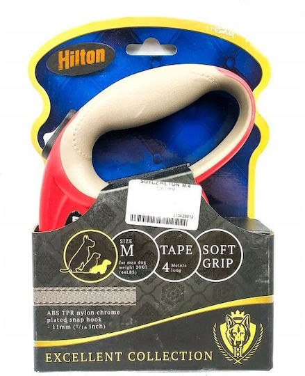 Hilton Foldable Dog Leash Lead Strap In White Colour 4m Up To 20kg