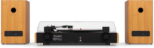 Audizio RP337BB 102.183 Грамофон с Директно Задвижване Предусилвател и Вградени Говорители Кафяв
