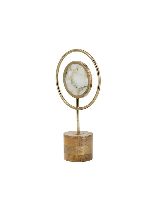 Artekko Agate Room Decorative From Metallic 20x10x38cm