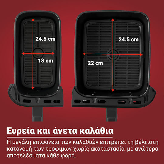 Instant Pot Instant Vortex Air Fryer με Wi-Fi & Διπλό Αποσπώμενο Κάδο 11lt Μαύρο