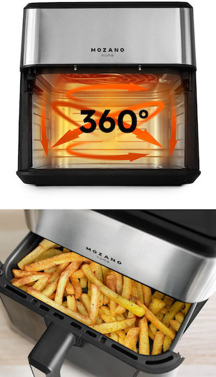 Mozano Home Air Fryer με Wi-Fi 8lt Μαύρο