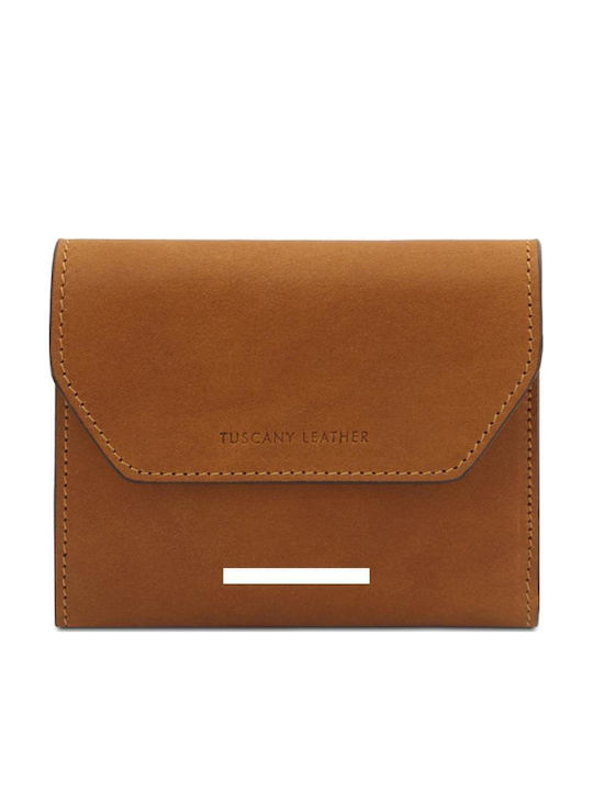 Leder Damenbrieftasche Tabac