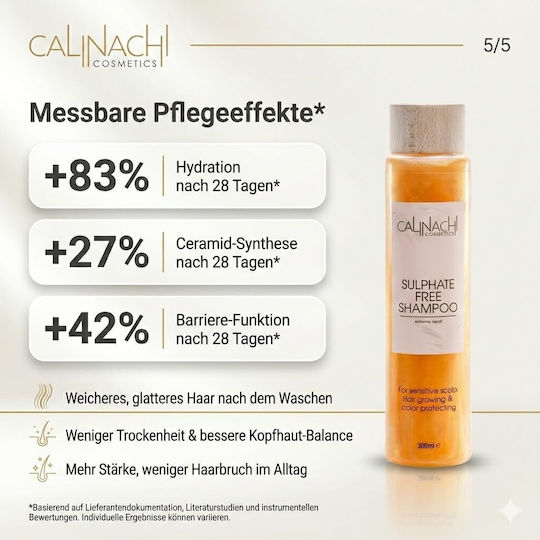 Calinachi Shampoos Glanz für Gefärbt Haare 300ml