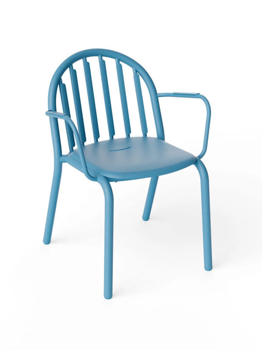 Градински Стол Алуминиев Wave Син 2 Бройки 60x59.5x80.5см