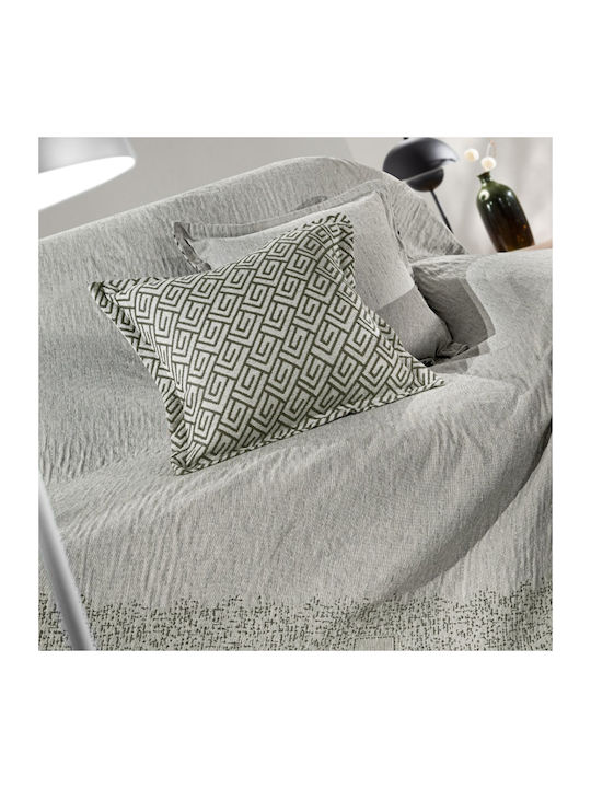 Guy Laroche Moreno Zweisitzer-Sofa Überwurf Chenille 180x250cm Grüne