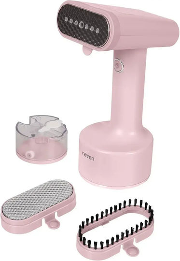 Raven Aparat de Calcat Vertical de Mână 1600W cu Rezervor 130ml Roz