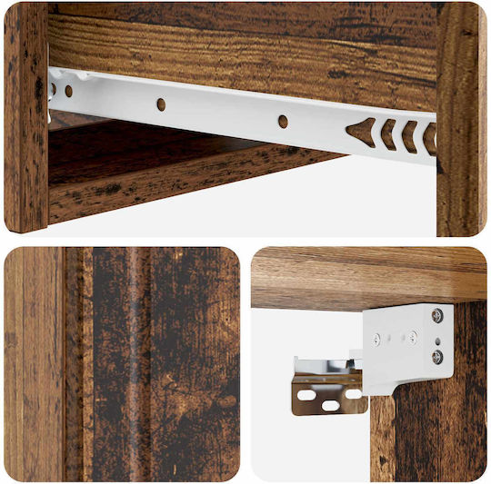 Nachttisch Holz Braun 59x34.5x17cm