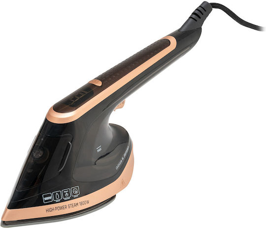 Gotze & Jensen Ръчен Парочистач За Дрехи 1800W С Резервоар 180ml Черен