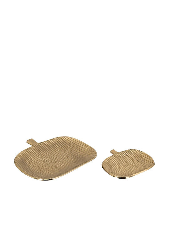 Artekko Noble Set Decorative Platters Metallic Gold 2 Pieces