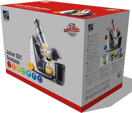 G21 Slow Press Juicer 200W Black