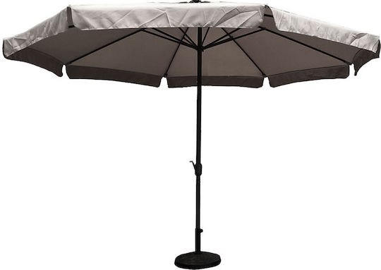 Umbrelă Rotundă Metalică Gri Φ2.7m