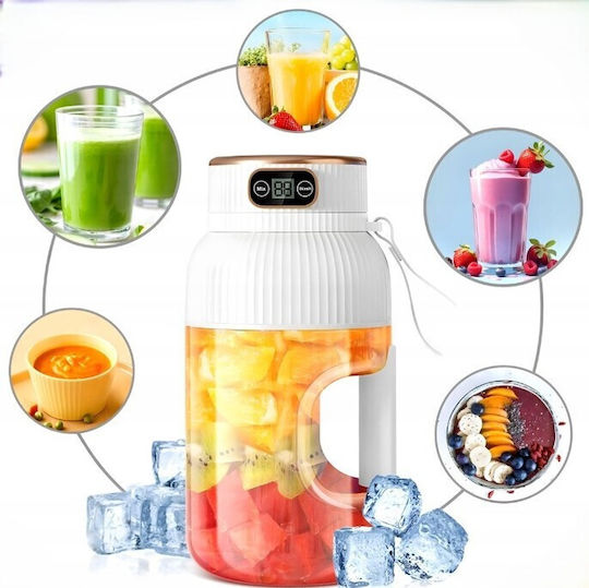 Blender cu Cană din Oțel Inoxidabil 1 lt 7.4V Alb ZN1RCK3QWS1803