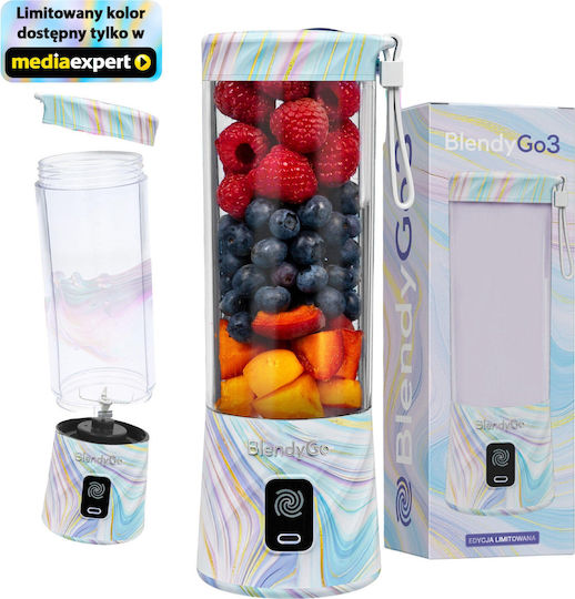 BlendyGo Blender cu Cană din Plastic 500 ml Gri