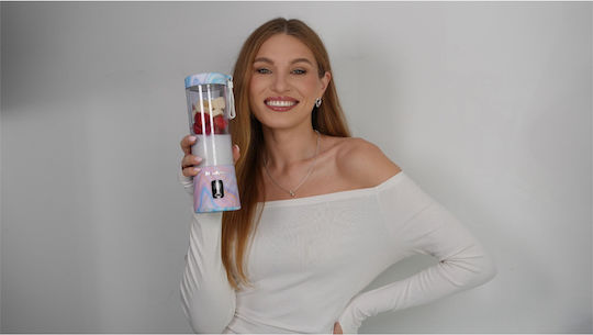 BlendyGo Blender cu Cană din Plastic 500 ml Gri