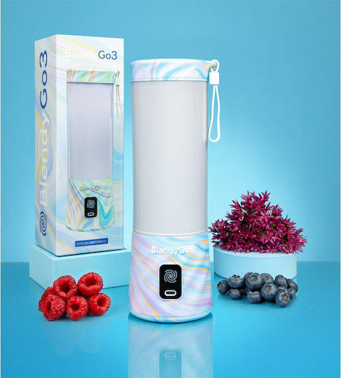 BlendyGo Blender cu Cană din Plastic 500 ml Gri
