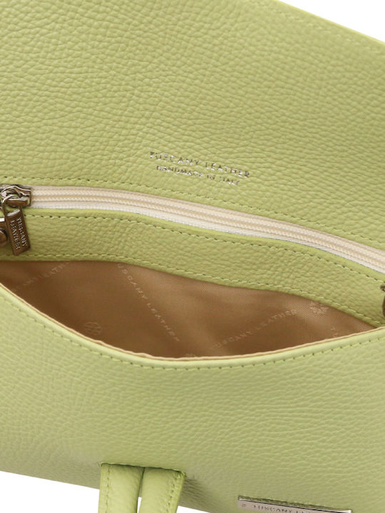Δερμάτινο Γυναικείο Clutch Lime