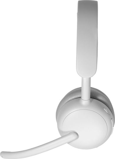 Logitech Zone Wireless 2 ES Off-White Teams Version On Ear Multimedia Headset with Microphone and Bluetooth Connectivity in White Colour