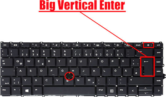 Deutsche Tastatur Für Laptop German Laptop Keyboard Hp Elitebook 840 G7 840 G8 845 G7 845 G8 745 G7 745 G8 Zbook Firefly 14 G7 G8 M07090-001 M07089-001 M07090-071 M07089-071 De No Frame Backlight Pointer Black Κωδ.40943denofrbl