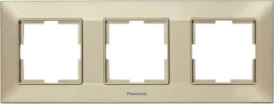 Panasonic Arkedia Slim Triple Horizontal Frame Bronze