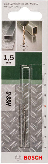 Metal Drill Bits 2 Pcs Bosch Hss-g 1.5x18x40