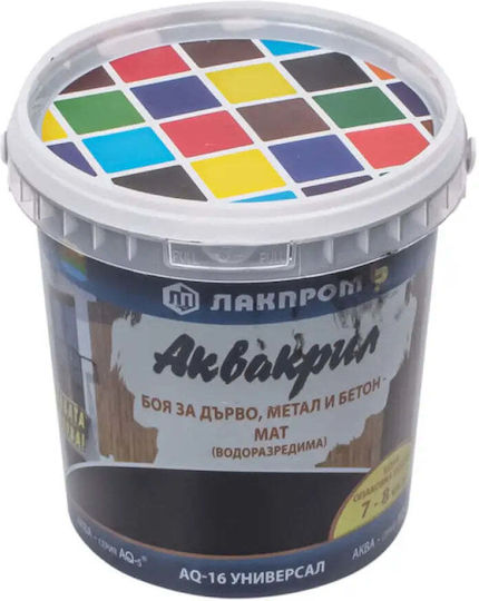 Akvakril Aq-16 Farbe Holz Metall Beton Schwarz