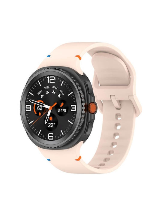 Edman Silikon Tragbare Bänder Rosa Galaxy Watch 8 / 8 Classic