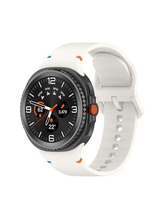 Edman Λουράκι Σιλικόνης Λευκό (Galaxy Watch 8 / 8 Classic)