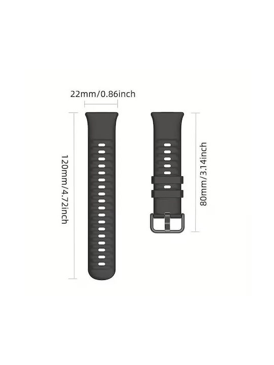 Edman Λουράκι Μαύρο (Huawei Watch Fit 3)