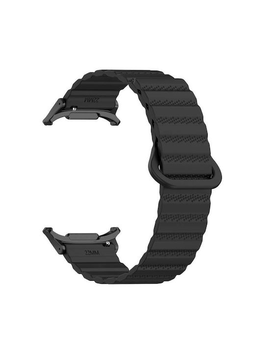 Edman Λουράκι Σιλικόνης Μαύρο (Galaxy Watch Ultra)