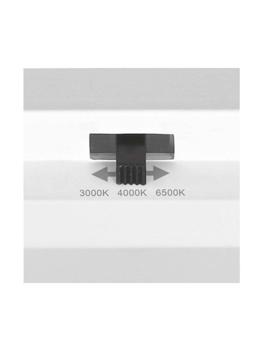 Videx Plafonieră de Tavan 29,2 cm Albă cu LED Integrat