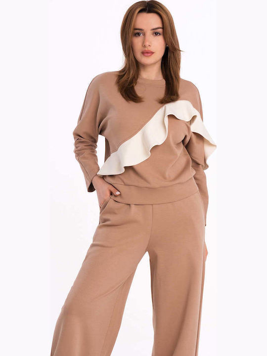 Women's Long Sleeve Multicolour Cotton Sweater