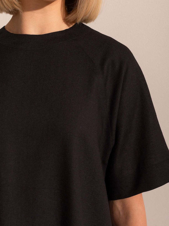 Bluza Damă De Vară Din In Neagră