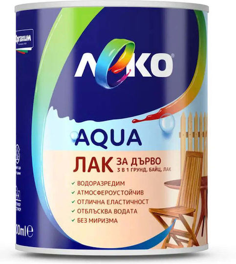 Lac De Lemn Aqua 3 În 1 600 Ml Stejar Leko