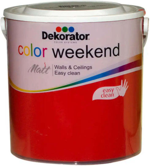 Color Latex Matte Burgundy Red 2.5 L Dekorator