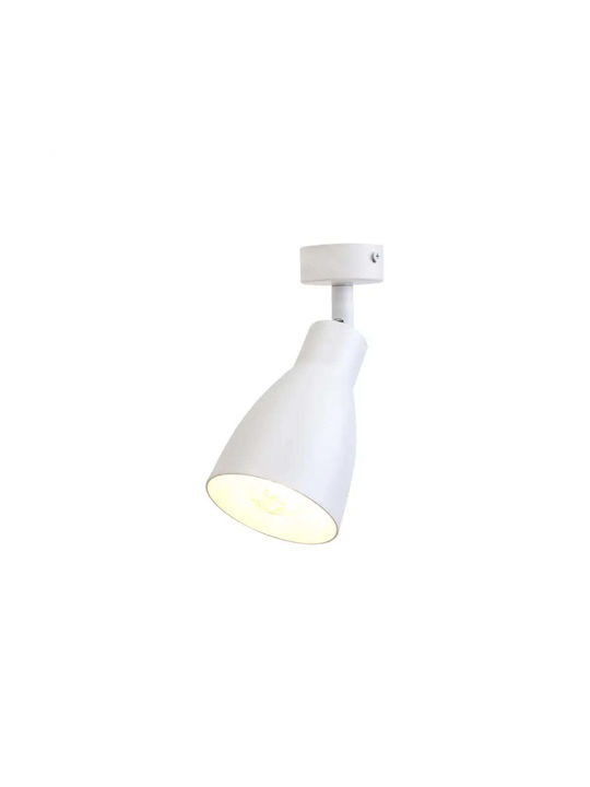 Lightex Decken- und Wandleuchte mit E27 Nocke in Weißer Farbe