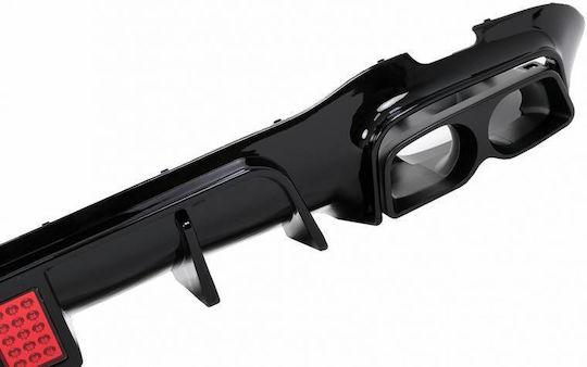 Diffuser Πίσω Προφυλακτήρα Mercedes-benz E-class W213 16-19 Amg Line Προφυλακτήρα Μαύρο Brabus Look Μαύρες Μπούκες Mercedes Benz Cαrνεr