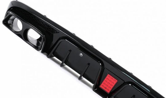 Diffuser Πίσω Προφυλακτήρα Mercedes-benz C-class W205 14-20 Sedan Brabus Look Μαύρες Μπούκες Mercedes Benz Cαrνεr