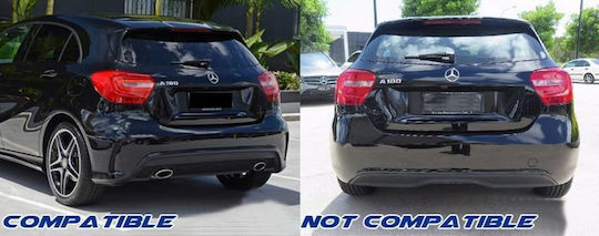 Diffuser Πίσω Προφυλακτήρα Mercedes-benz A-class W176 12-18 A45 Amg Look Abs Πλαστικό 1 Τεμάχιο Mercedes Benz Cαrνεr