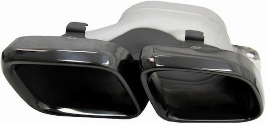Rear Bumper Diffuser Mercedes-Benz C-Class W205 14-20 Sedan AMG 63 Look Black Tips Mercedes Benz Carner