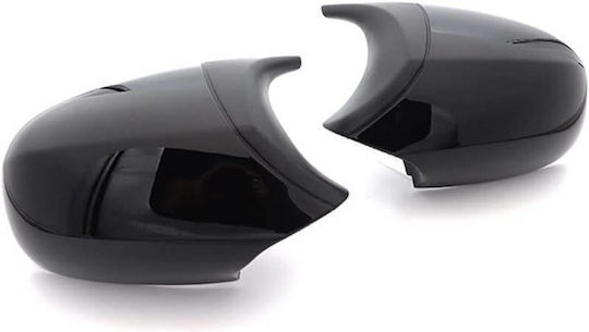 Καπάκια Καθρεφτών Bmw 1 E87 E81 E82 E88 3 E90 E91 E92 E93 M3/m4 Look Facelift Lci Μοντέλα Μαύρο Γυαλιστερό & Mat 2 Τεμάχια Bmw Cαrνεr