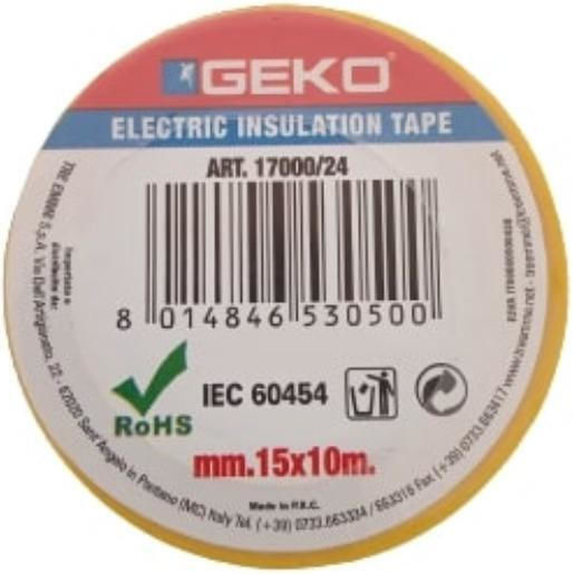 Insulation Tape 10m 15mm Yellow