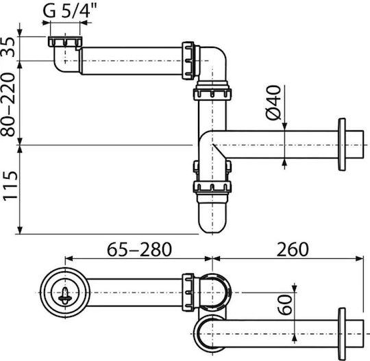 Sink Siphon Alca A434